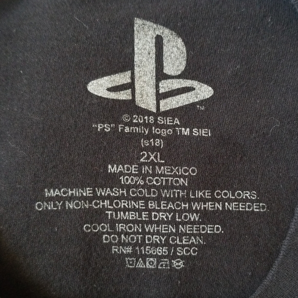 Playstation Gamer Black Colorful Logo Tee - Picture 4 of 4